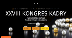 Desktop Screenshot of kongreskadry.pl